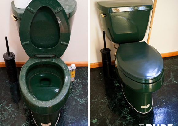 Bellevue House Cleaning Project Green Toilet Before and After