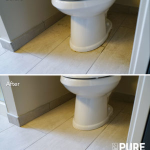 Seattle Home Cleaning Toilet and Bathroom Tile Before and After