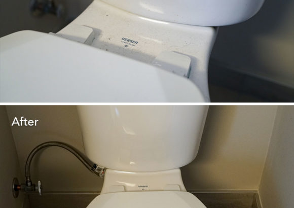 Seattle Home Cleaning Toilet Before and After