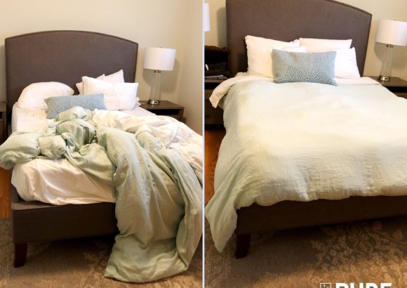 Seattle Home Cleaning Bed Making Before and After