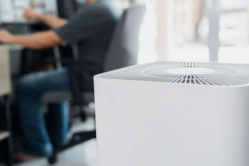Air Purifier in Home Office